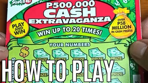 pcso scratch it hack|Papaano Mag Laro ng Cash Extravaganza .